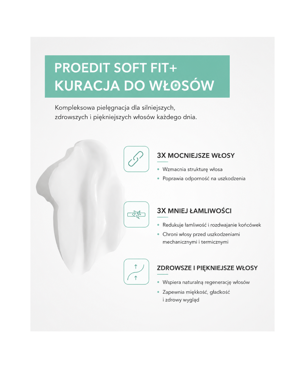 Proedit Soft Fit+ Hair Treatment -  Intensywna maska do włosów bardzo suchych i łamliwych*