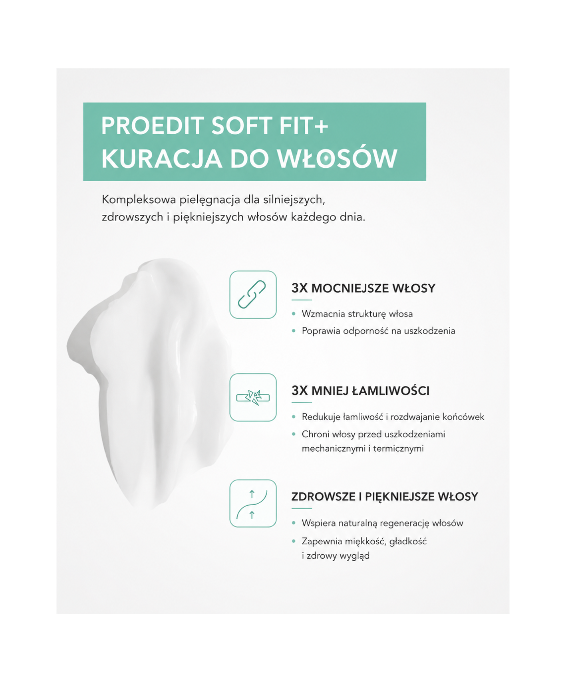 Proedit Soft Fit+ Hair Treatment -  Intensywna maska do włosów bardzo suchych i łamliwych*