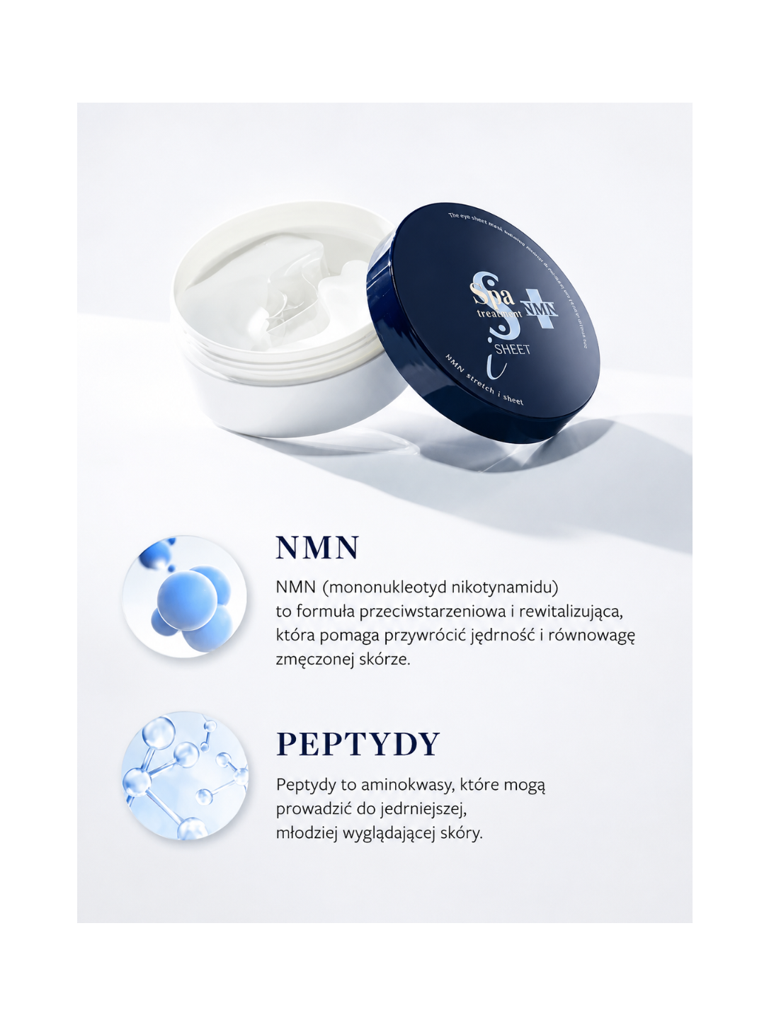 Spa Treatment NMN Stretch ISheet eye mask - Platki przeciwstarzeniowe na okolice oczu i ust*