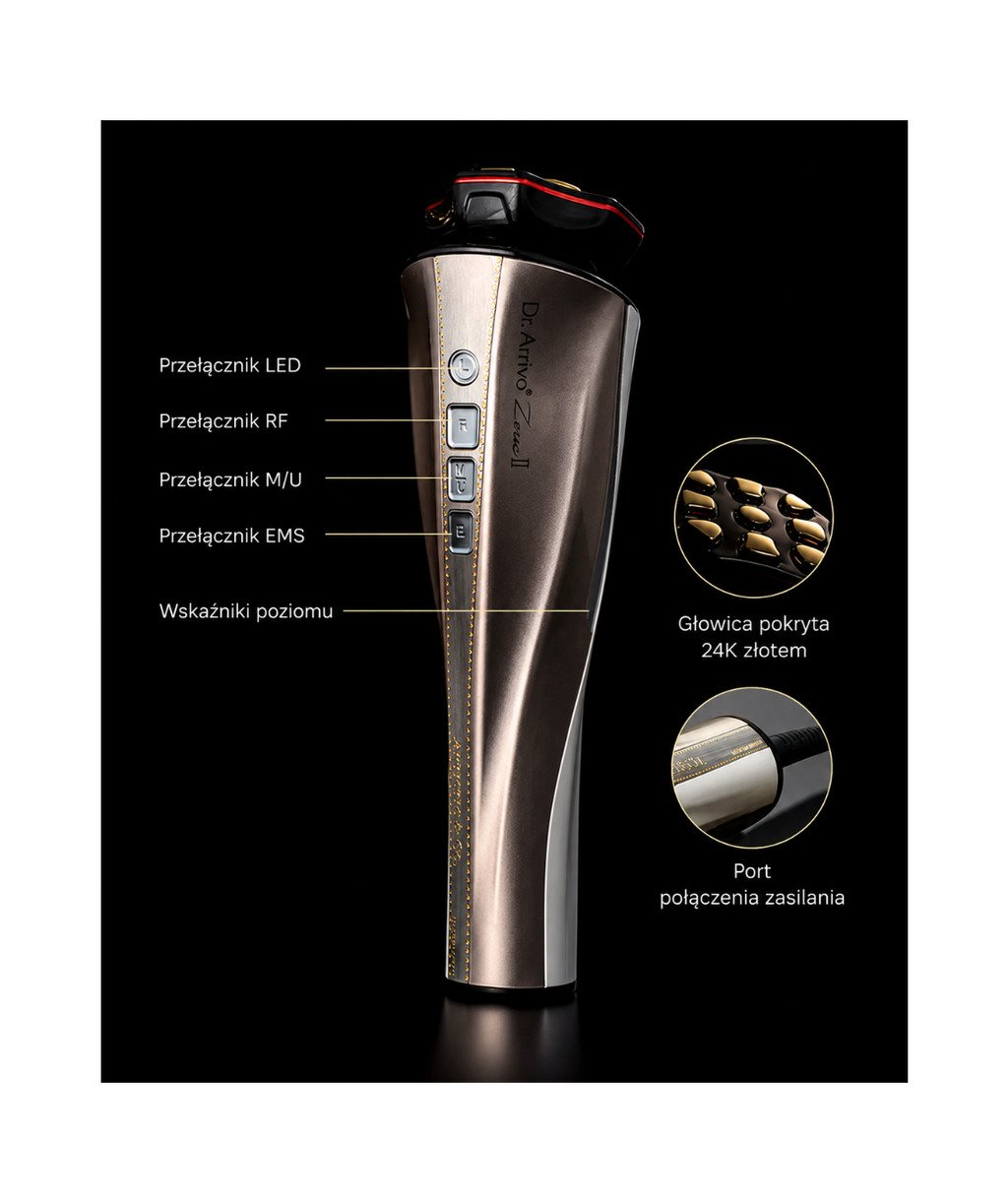 Dr. Arrivo Zeus II PLus (Black) - Urządzenie kosmetyczne premium*