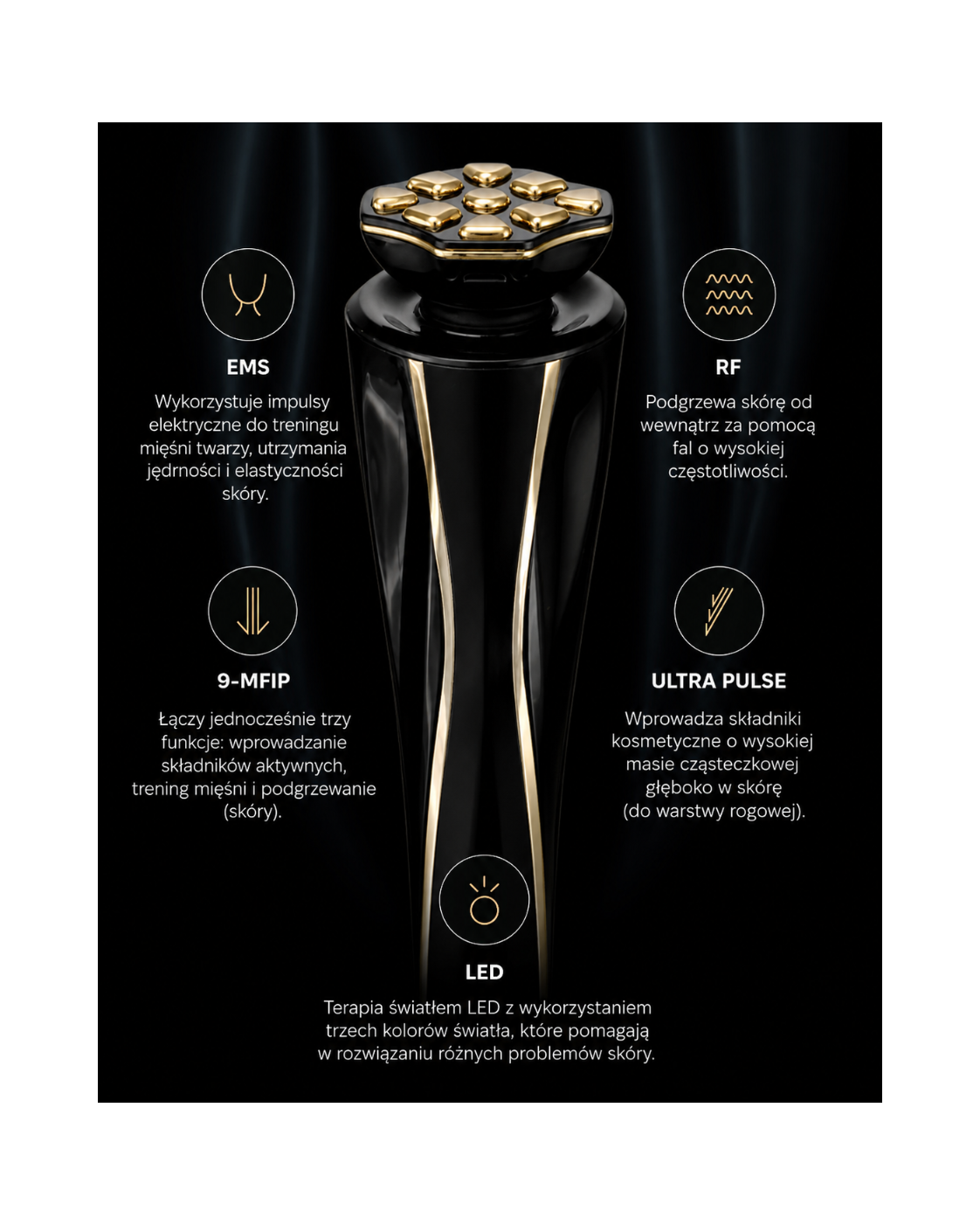 Dr. Arrivo Zeus II PLus (Black) - Urządzenie kosmetyczne premium*