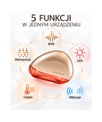 ZOGANKIN OVO – pięć funkcji urządzenia: EMS, elektroporacja, LED, ciepło i wibracje