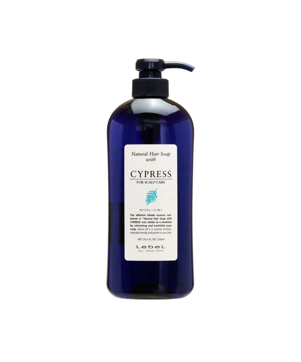  Lebel Natural Cypress Shampoo – duża butelka z pompką 1000ml, profesjonalne opakowanie do salonu i użytku domowego

