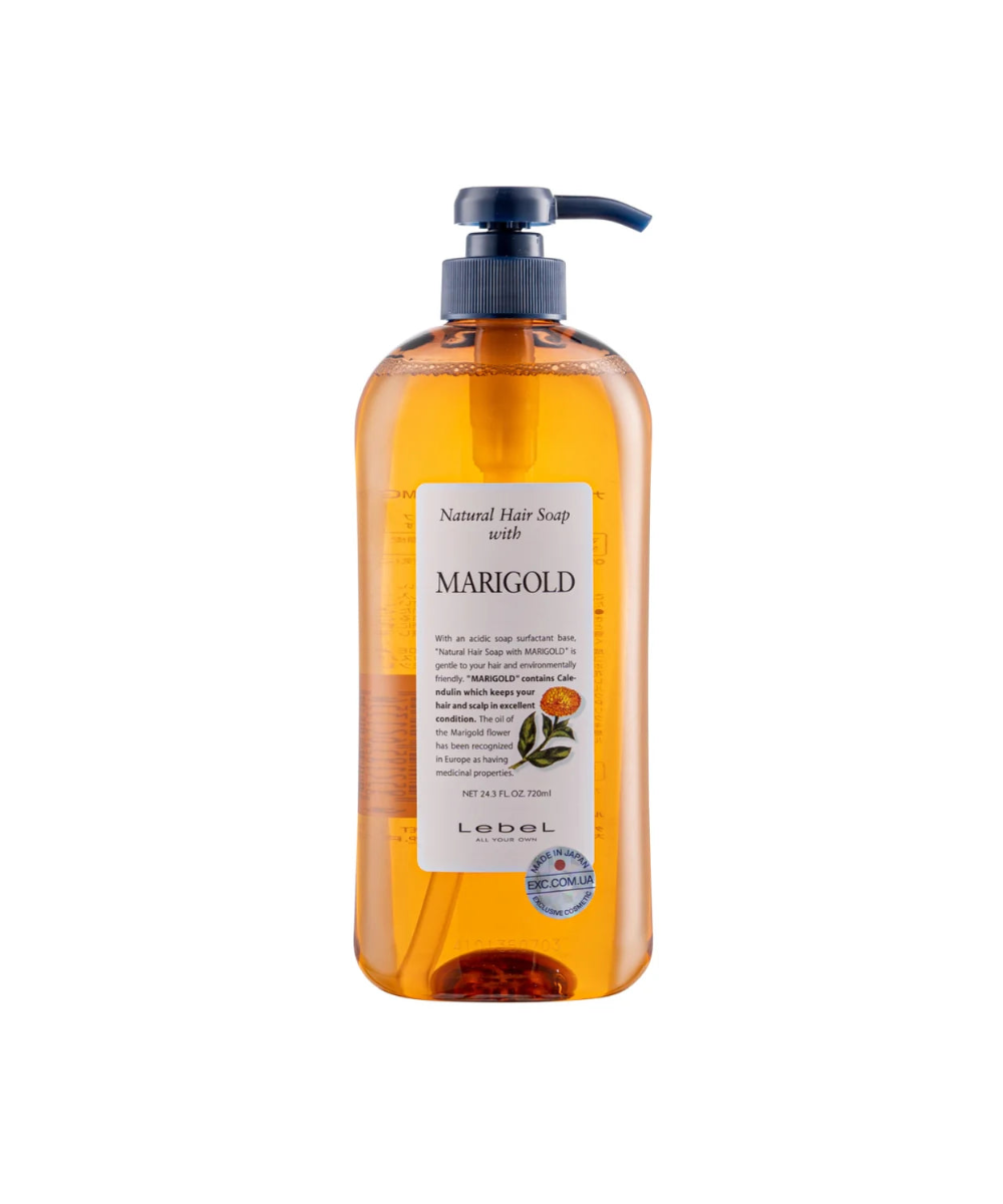 Lebel Natural Hair Soap Marigold – duża butelka z pompką, profesjonalne opakowanie do salonu i użytku domowego

