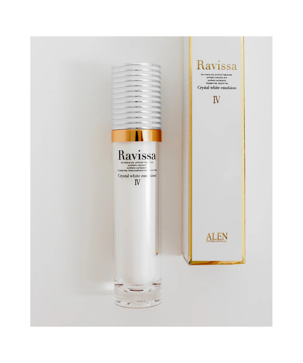 Ravissa Crystal White Emulsion IV – Rozświetlająca emulsja anti-age z peptydami i wodą wodorową*