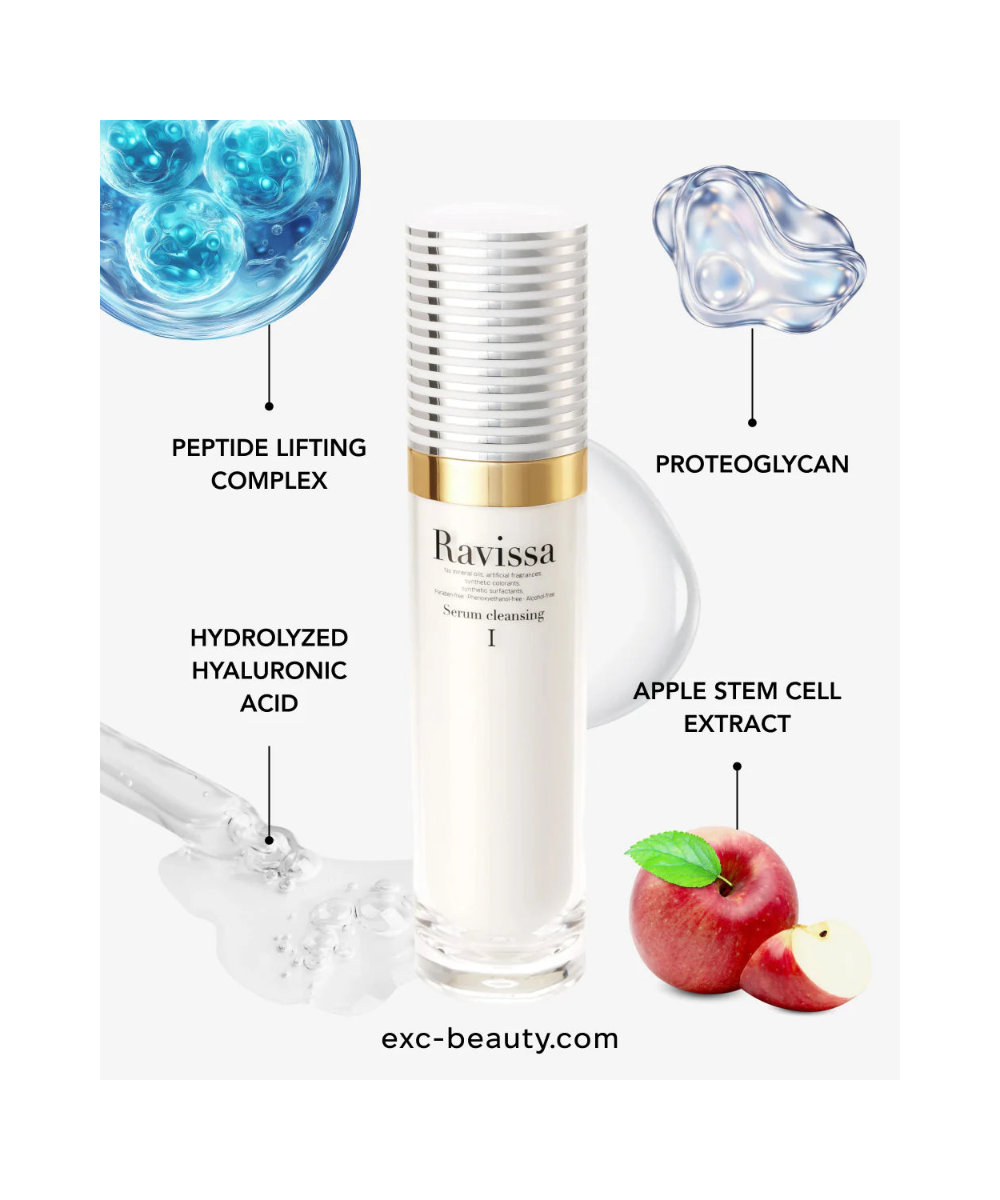 Ravissa Crystal White Emulsion IV – Rozświetlająca emulsja anti-age z peptydami i wodą wodorową*
