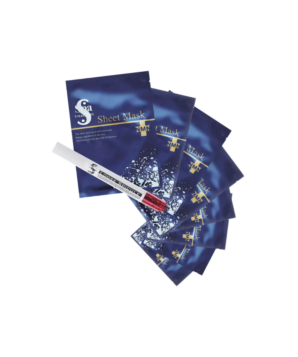 Spa Treatment eX Loose Spickle & NMN Sheet Mask - Intensywna 4-tygodniowa kuracja ujędrniająca skórę