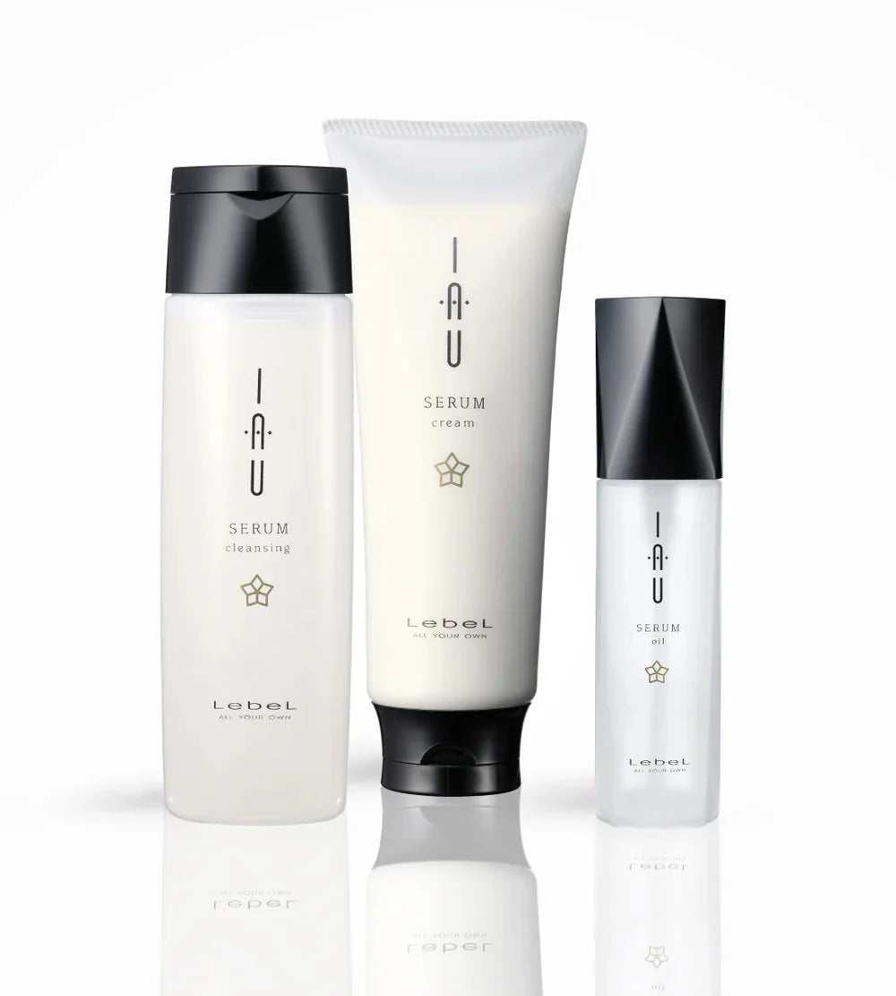 Lebel IAU Serum Cleansing, Cream i Oil - profesjonalna odbudowa struktury włosa
