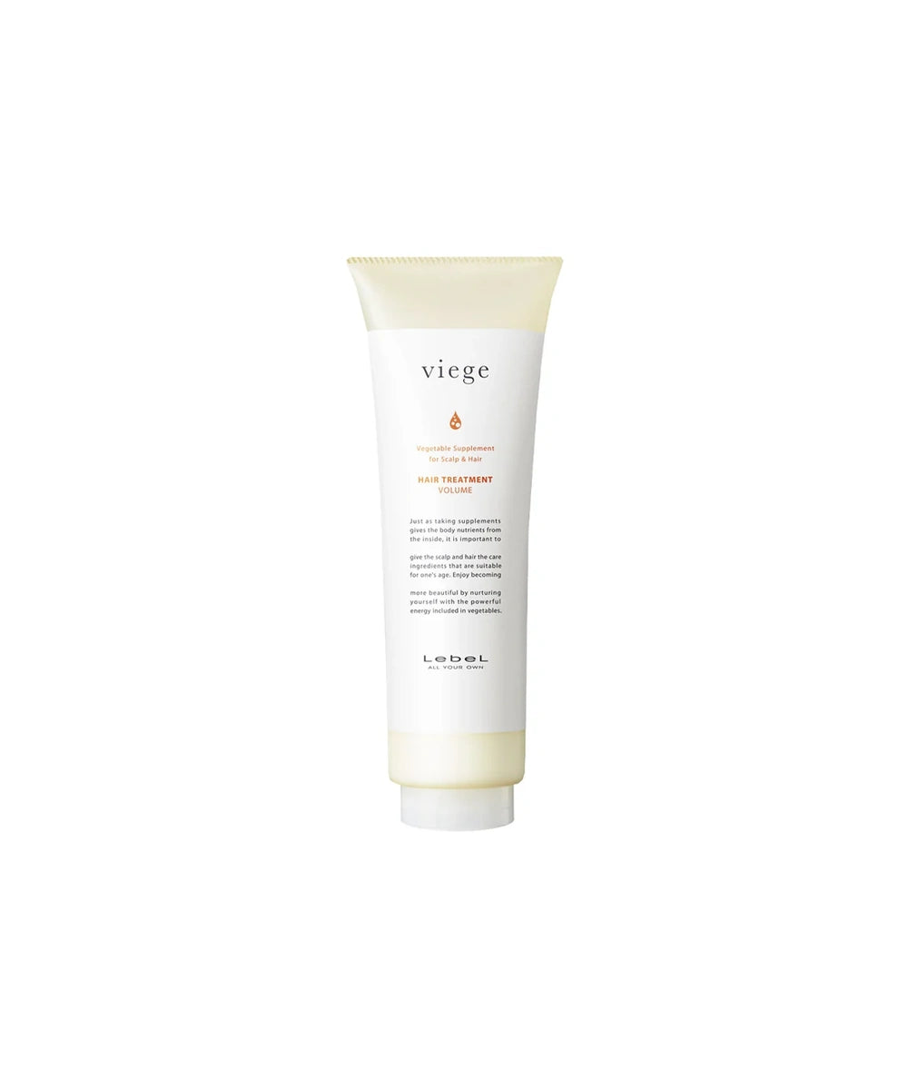 Odżywka LebeL Viege Hair Treatment Volume w jasnej tubce na białym tle