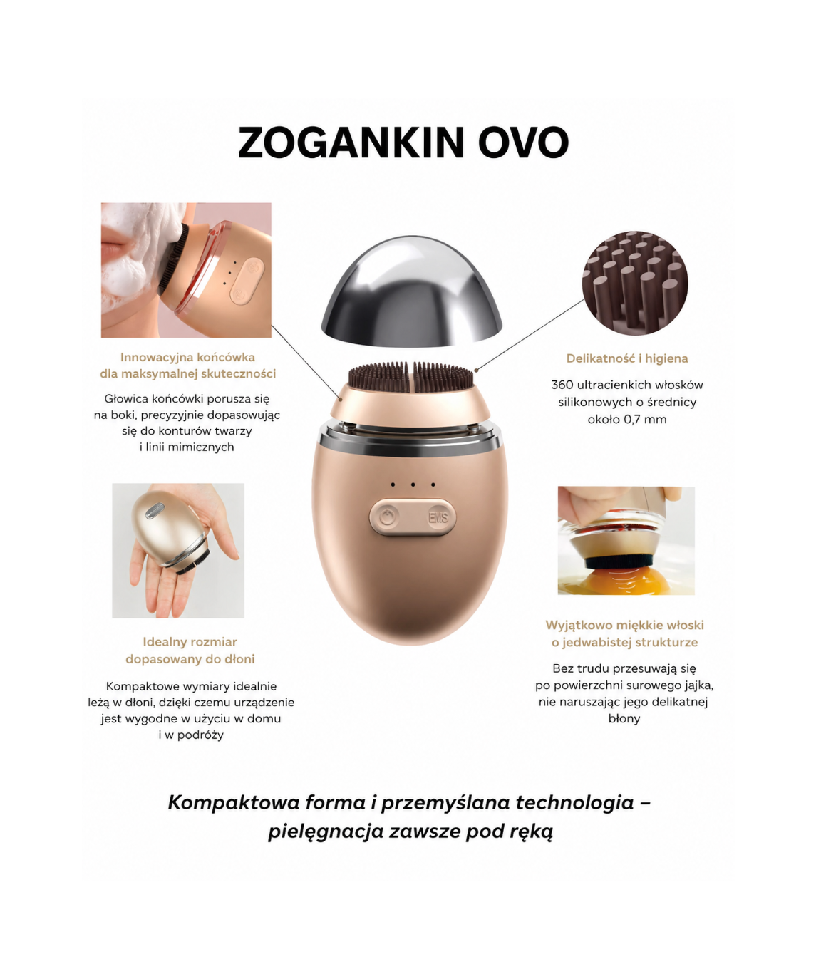 Couleur Labo ZoGankin OVO - Urządzenie kosmetologiczne do wielopoziomowego oczyszczania
